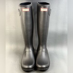 Hunter Women's Black Tall Rain Boots